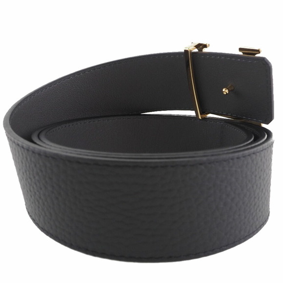 LOUIS VUITTON Centure LV Damier M0333 Calf Black JJ1272 Men's Belt - Picture 3 of 8